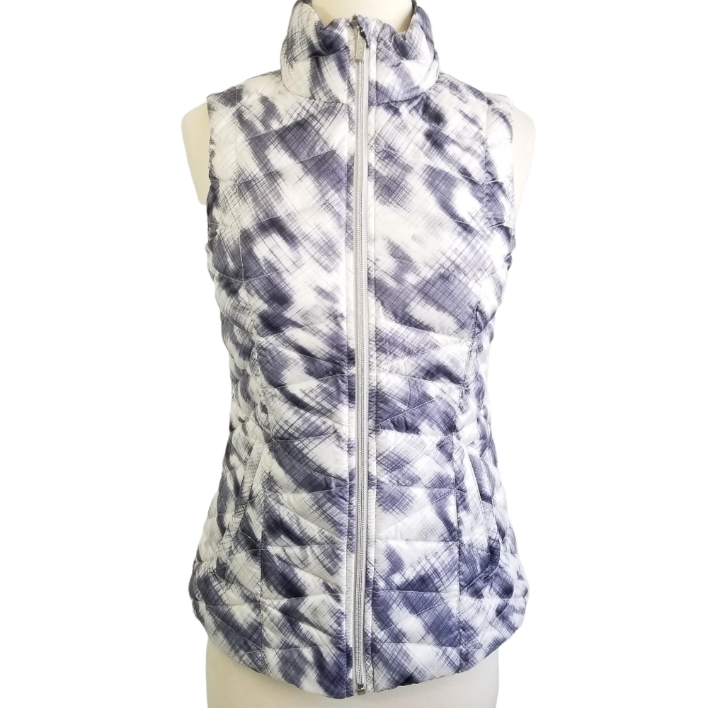 Athleta Altitude Quilted Down Packable Vest In Sapphire Size XS